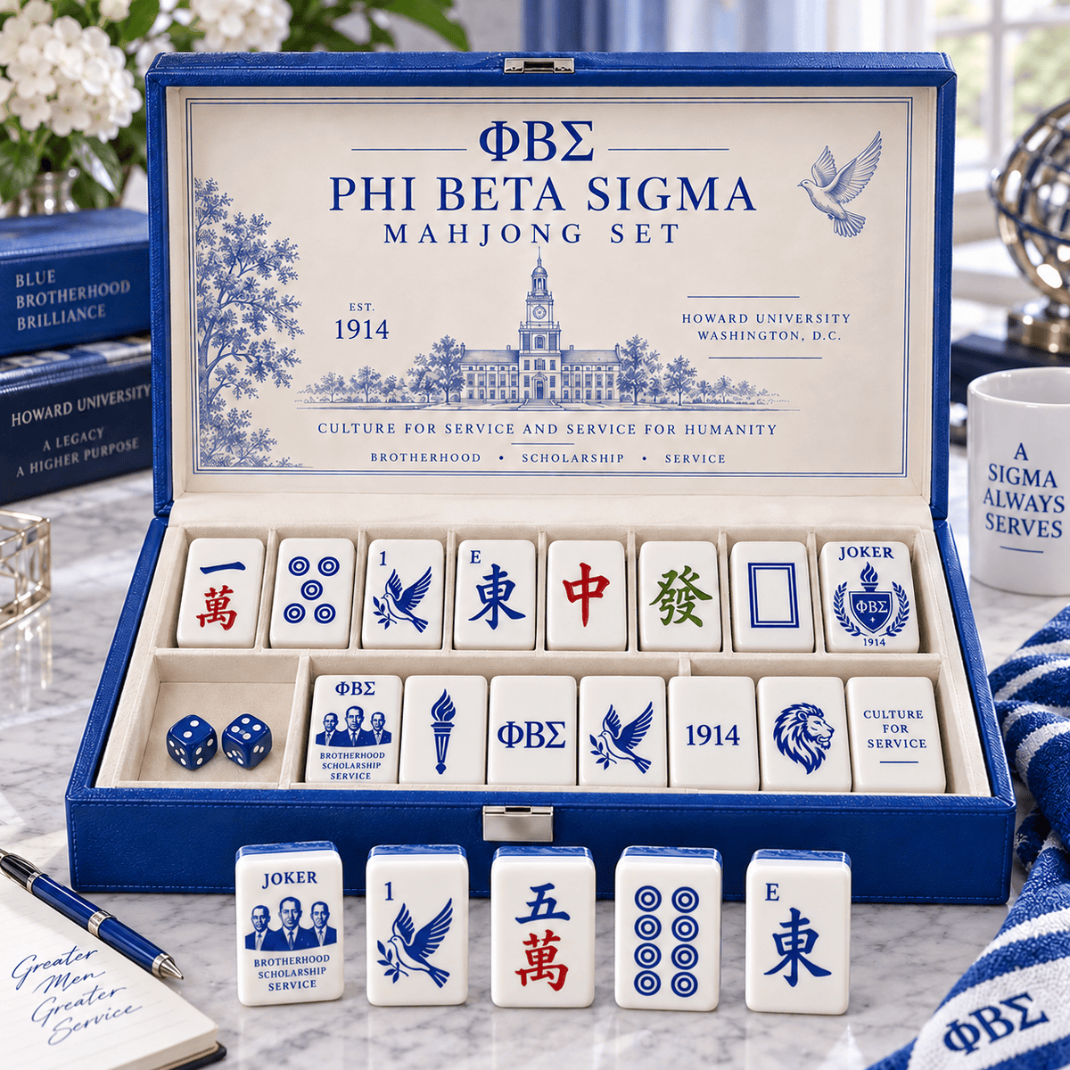 Premium PBTS Mahjong Tiles Set TNSM