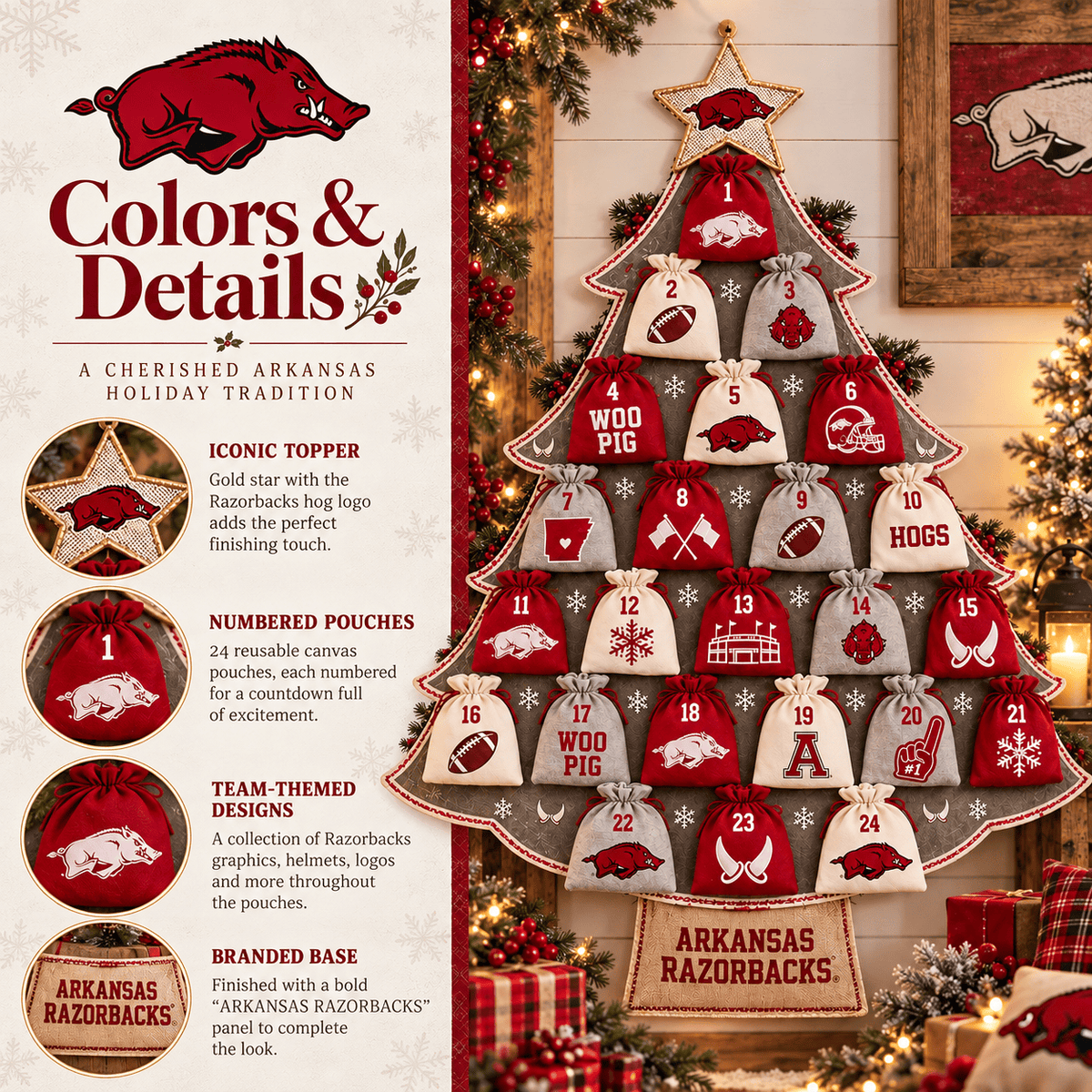 Premium AKR Christmas Tree Countdown Calendar TNSM