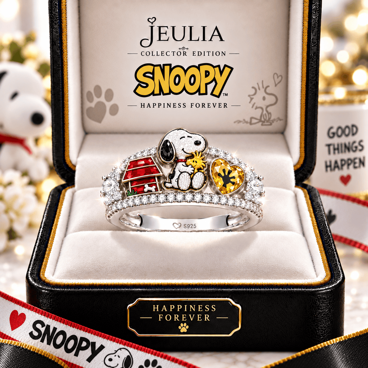 SPNY Premium Charm Pavé Statement Ring NTNA