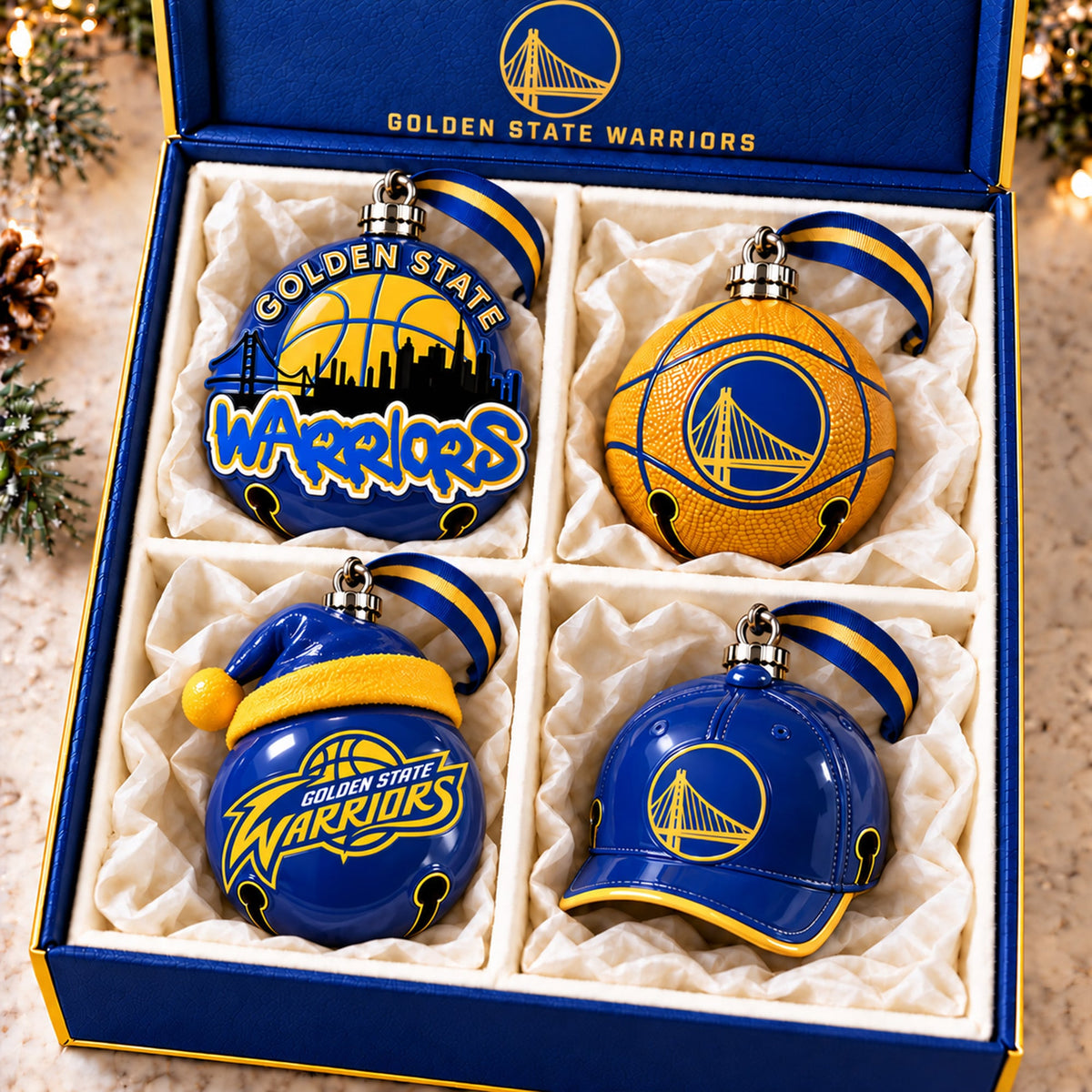 Premium GSW Christmas Bell Ornament PVNA