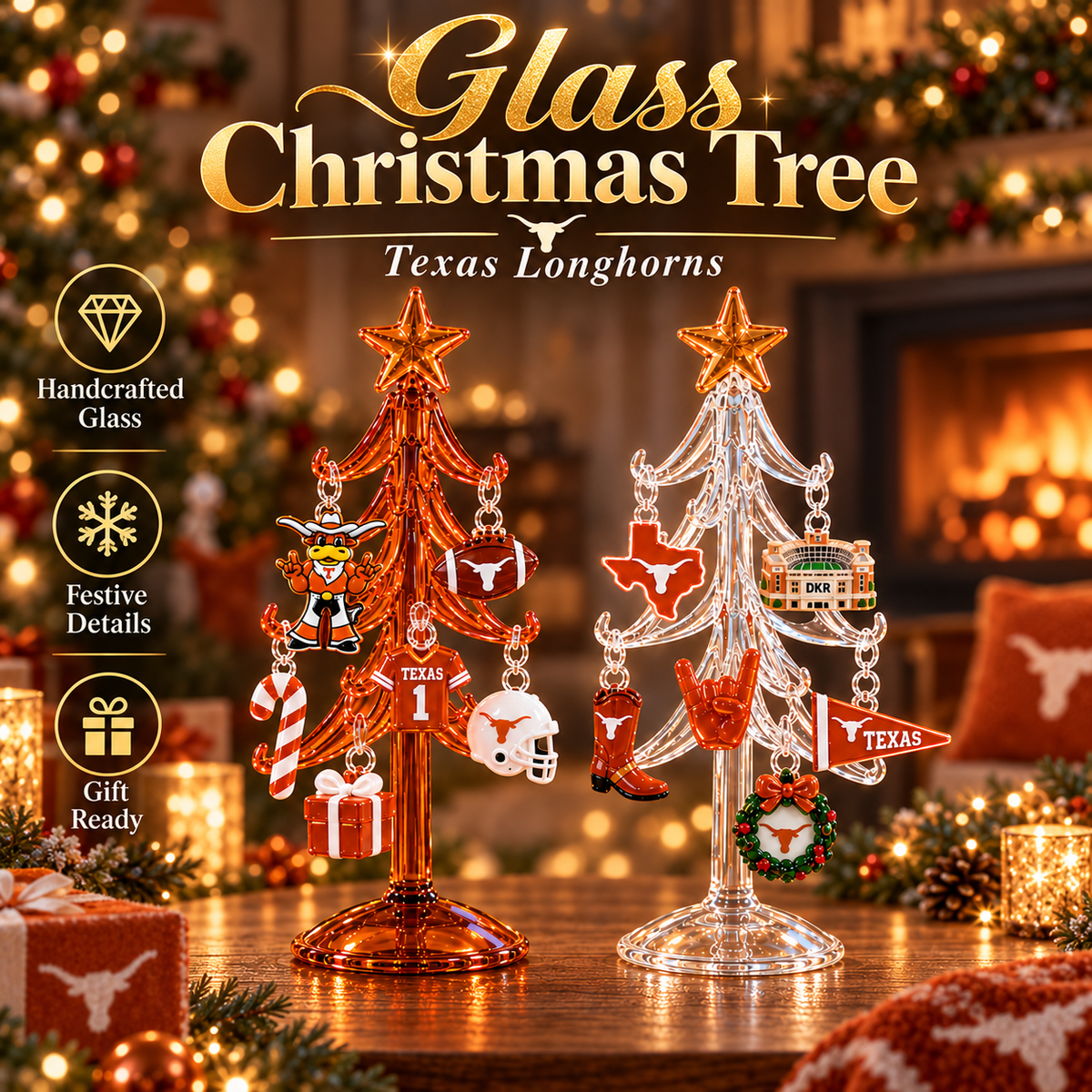 TLS Premium Glass Christmas Tree With Ornaments TNSM