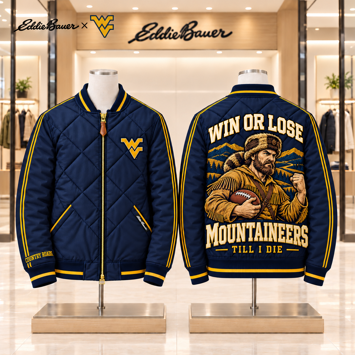 WVM Premium Classic Quilted Bomber Jacket TMH
