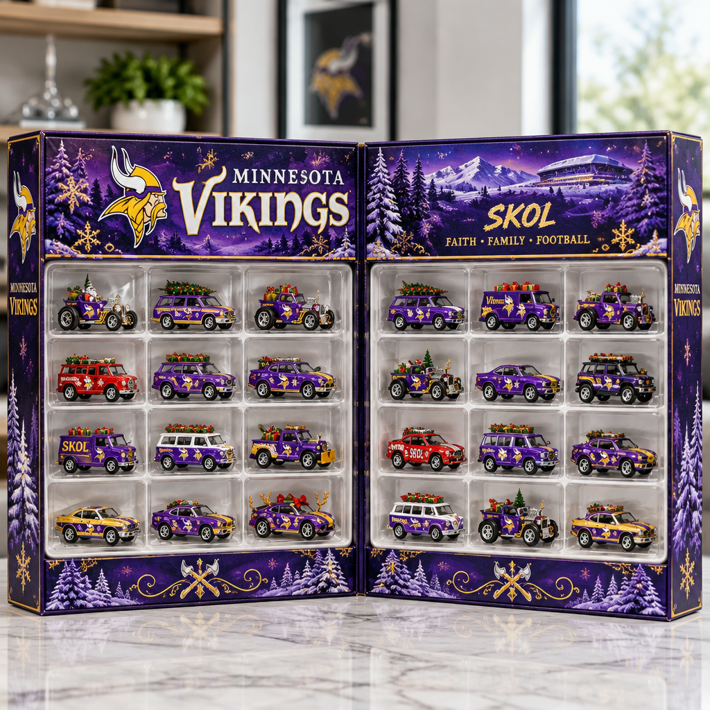Minnesota Vikings Premium Mini Car Advent Calendar