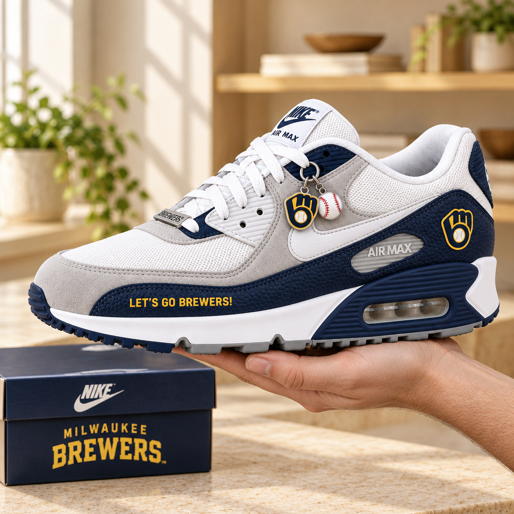 Milwaukee Brewers Premium Low-Top Sneakers