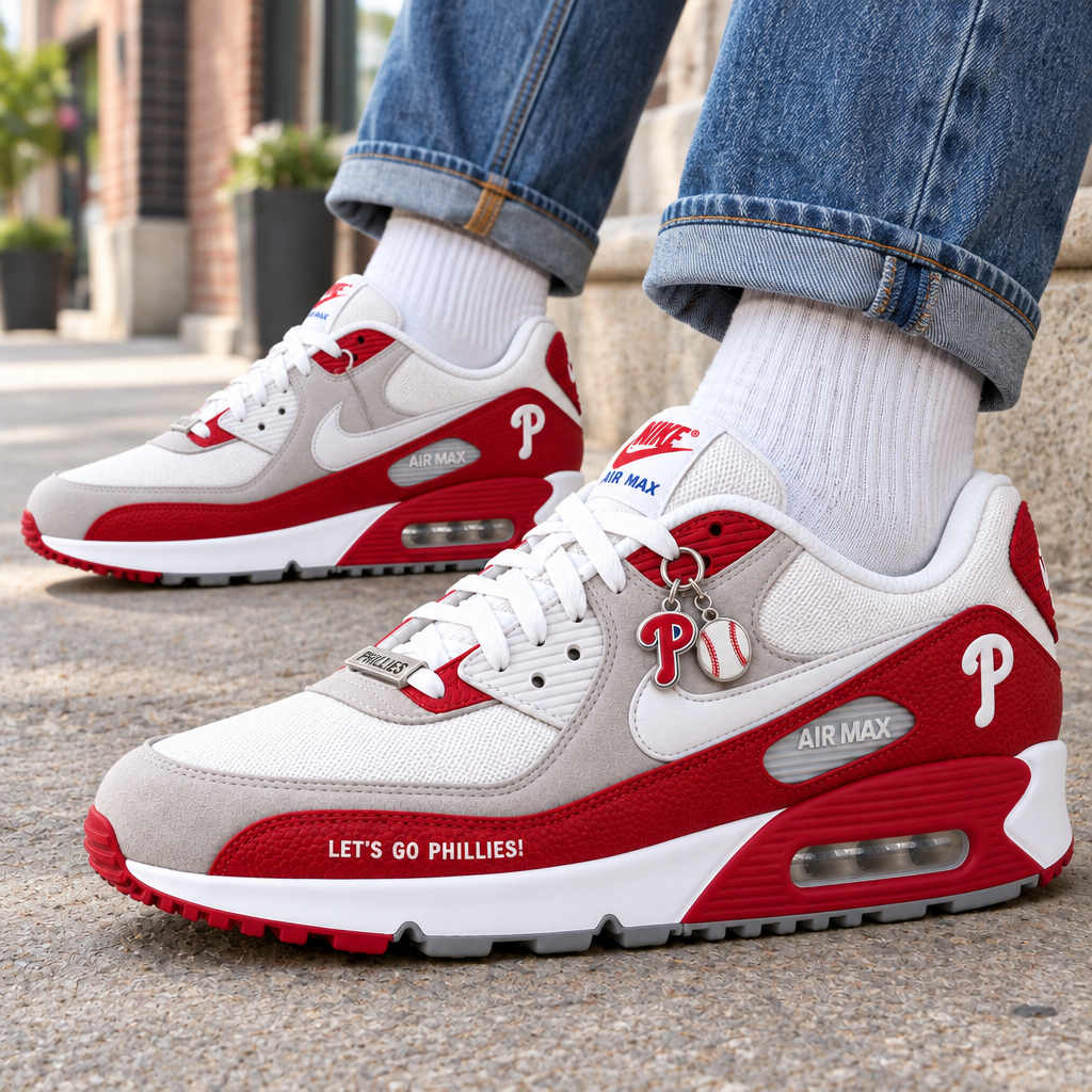 Philadelphia Phillies Premium Low-Top Sneakers
