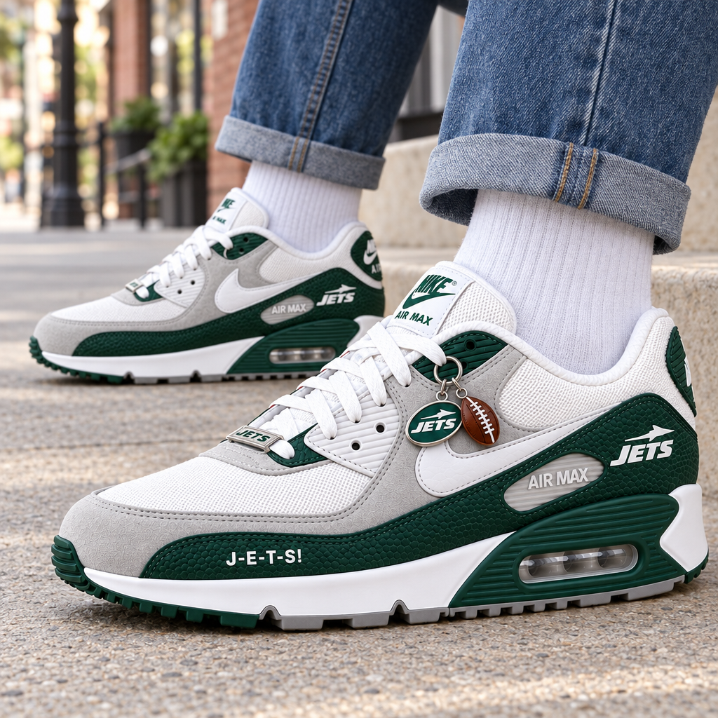 New York Jets Premium Low-Top Sneakers