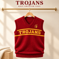 USC Premium V-Neck Knit Sweater Vest PNPA