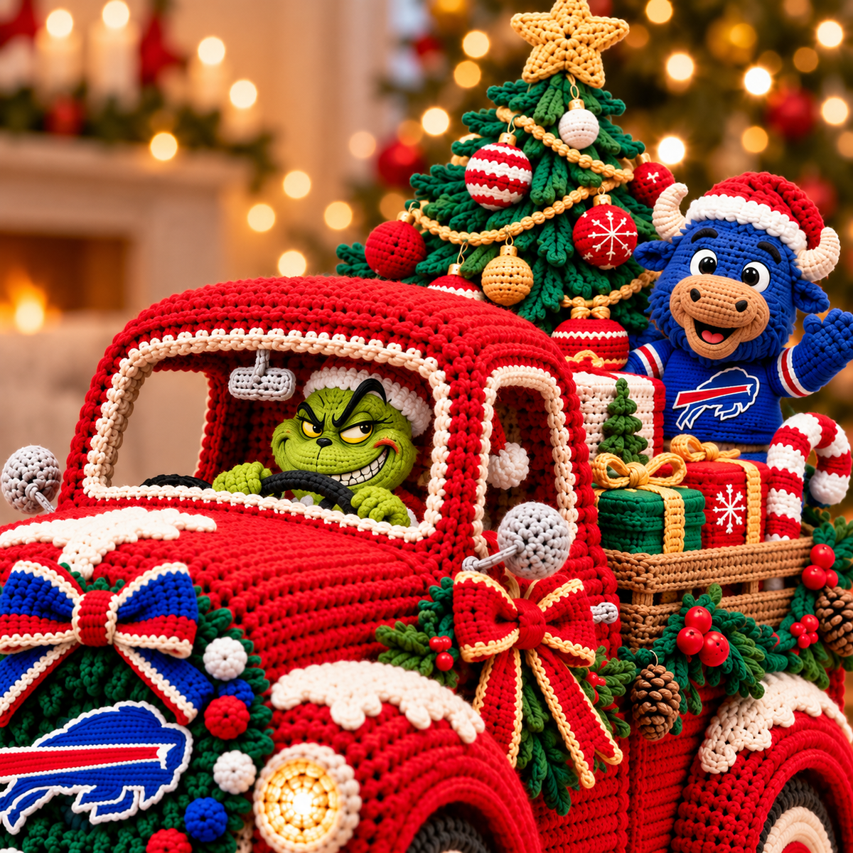 BFBL Cozy Christmas Holiday Truck Decor PNPA