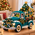 JSVJ Cozy Christmas Holiday Truck Decor PNPA
