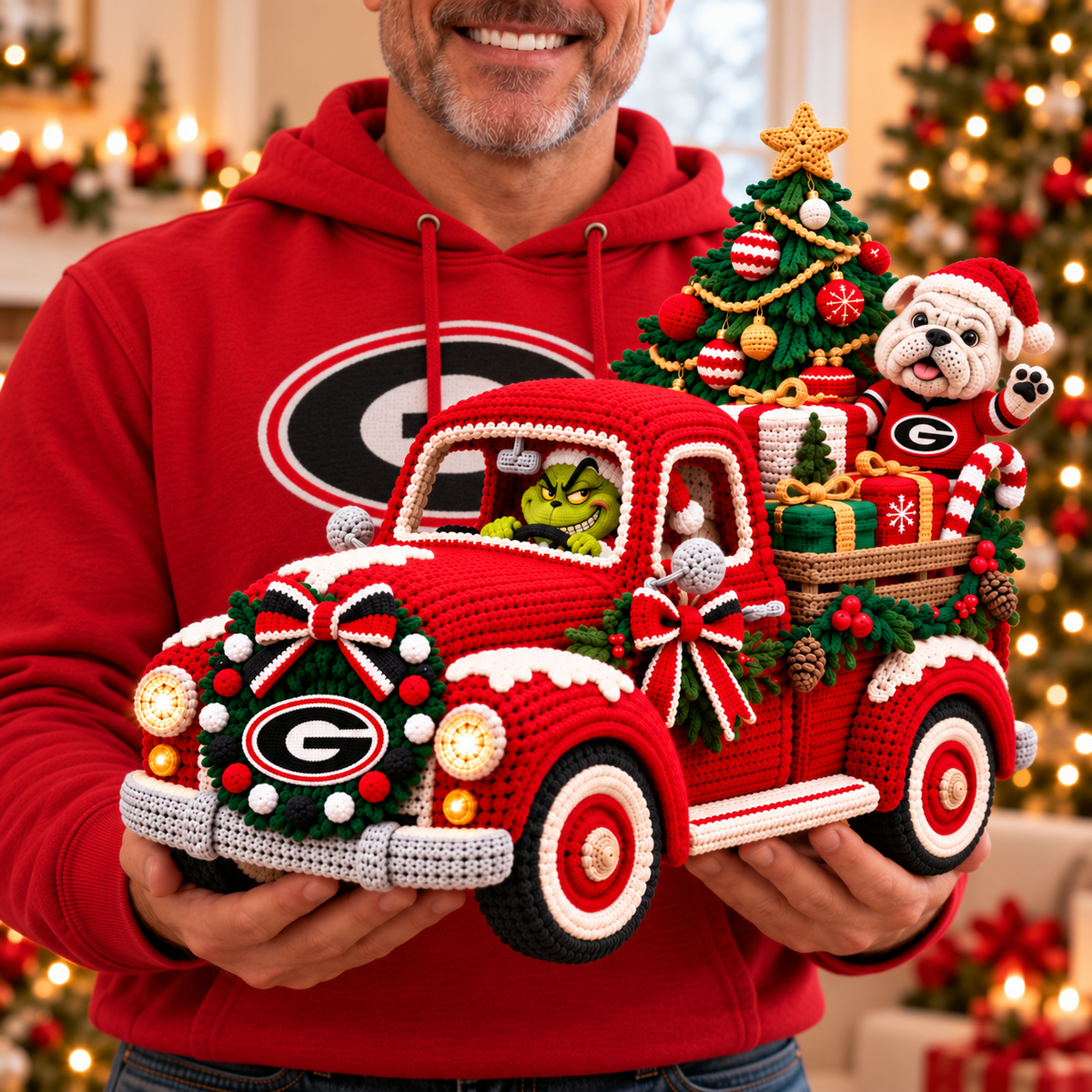 GGBD Cozy Christmas Holiday Truck Decor PNPA