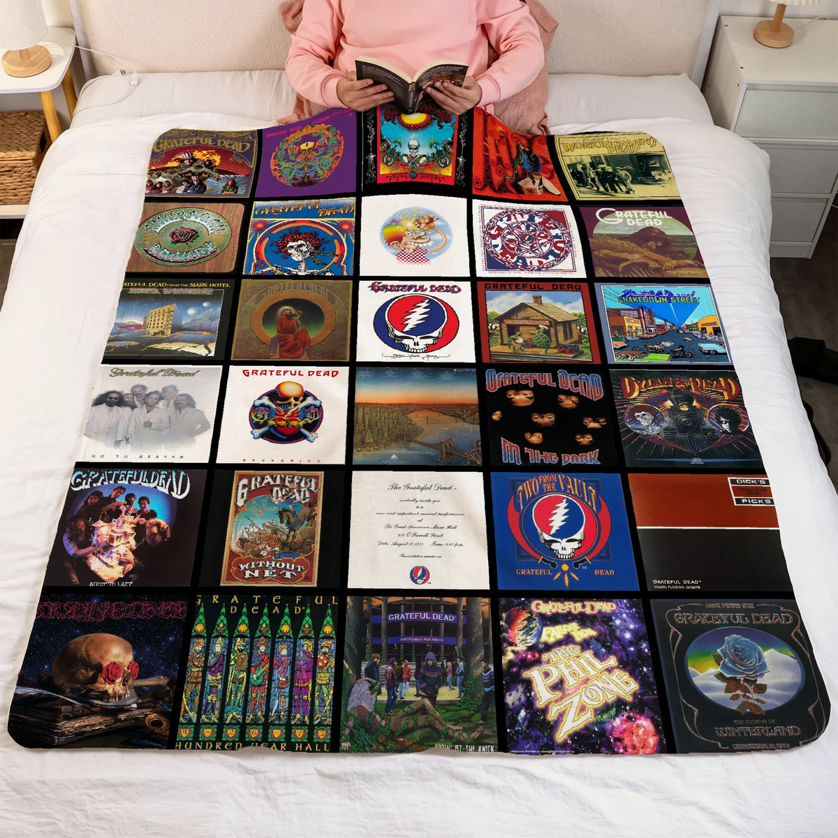 GRFD Albums Collage Sherpa Blanket DNBN