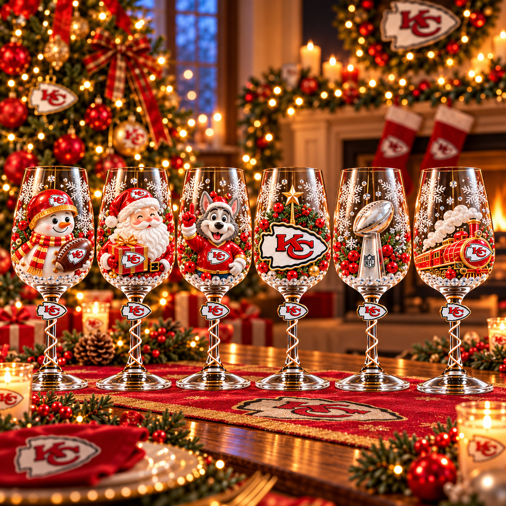 KCC Premium Sculpted Crystal Wine Glass Collector Set TTNL
