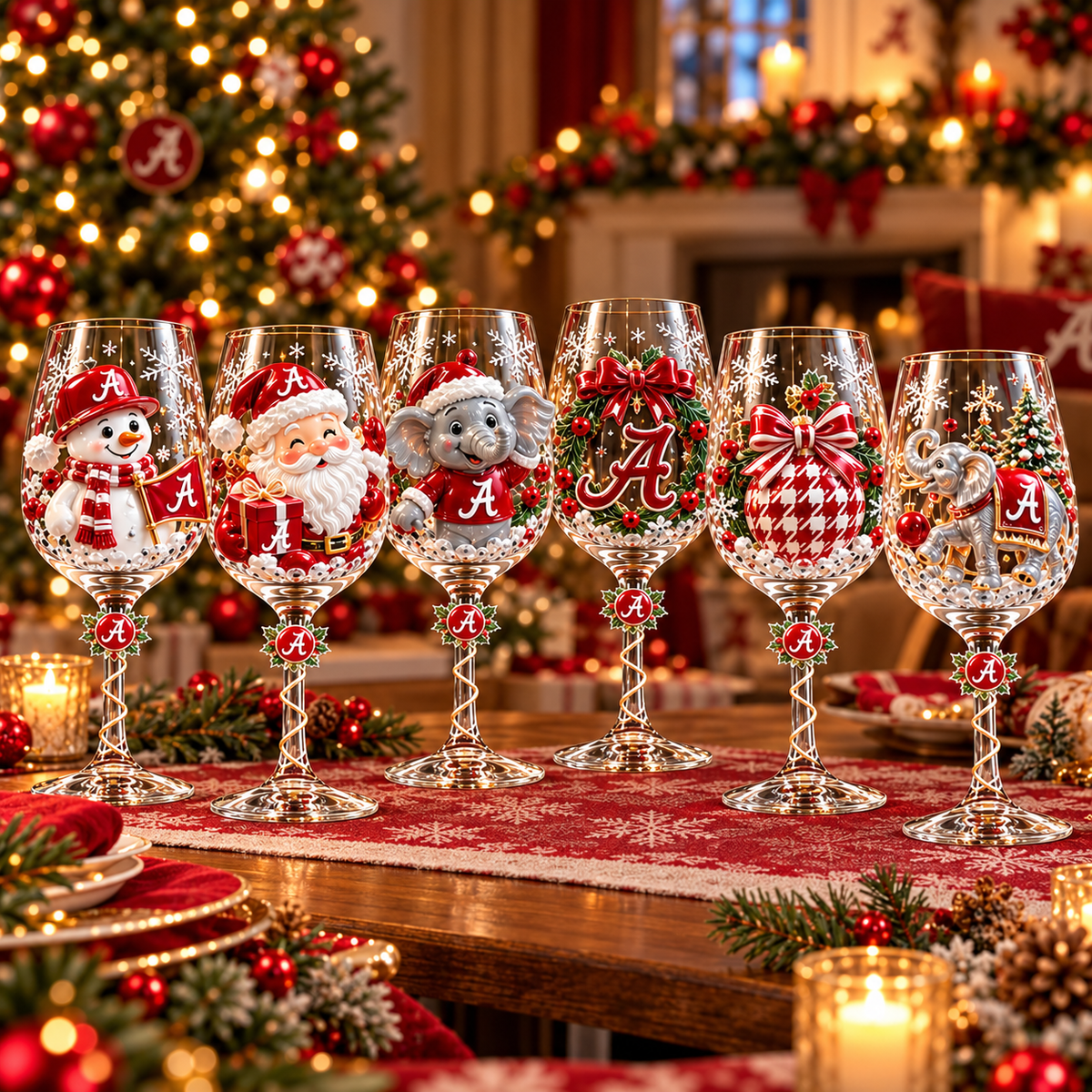 ACT Premium Sculpted Crystal Wine Glass Collector Set TTNL