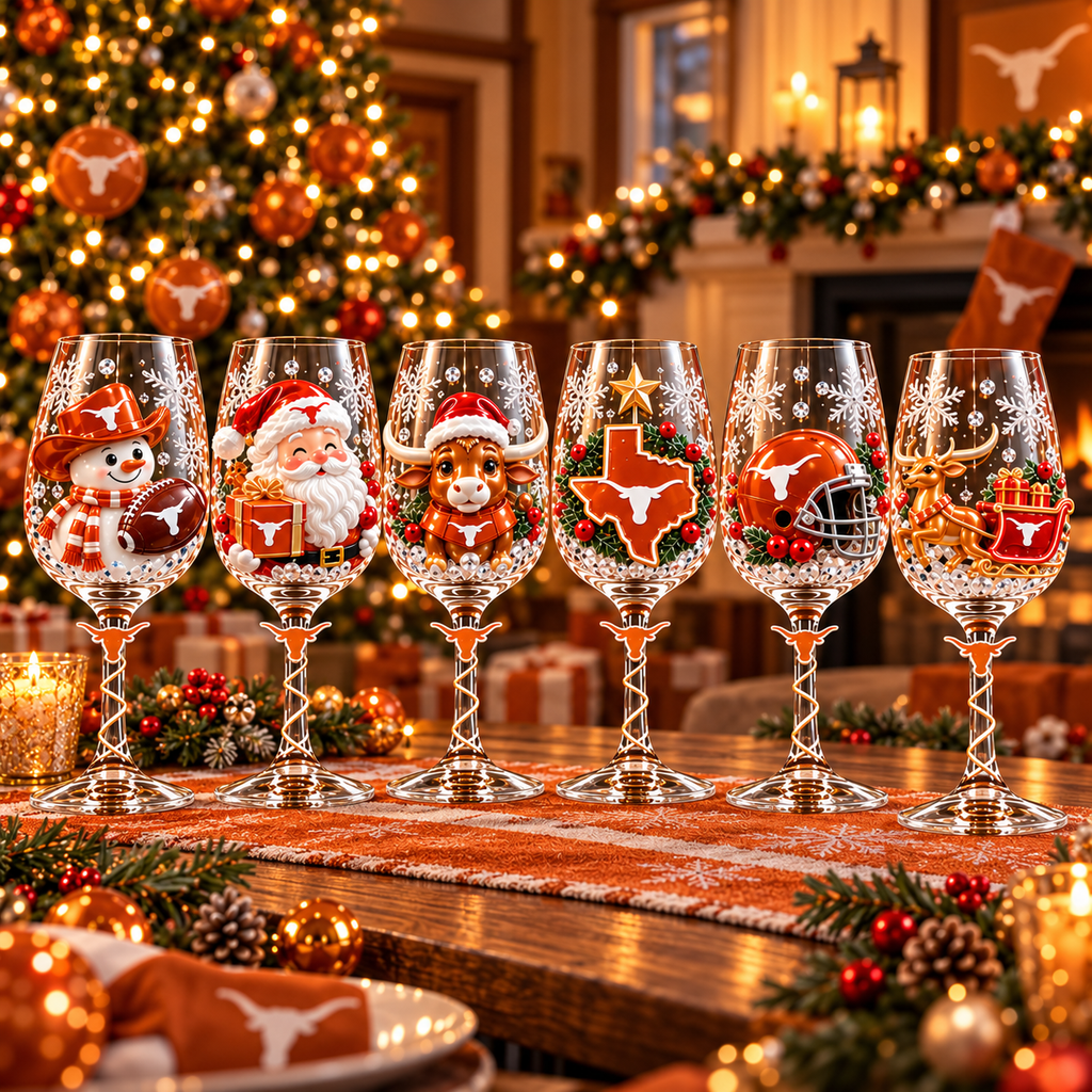 TLS Premium Sculpted Crystal Wine Glass Collector Set TTNL