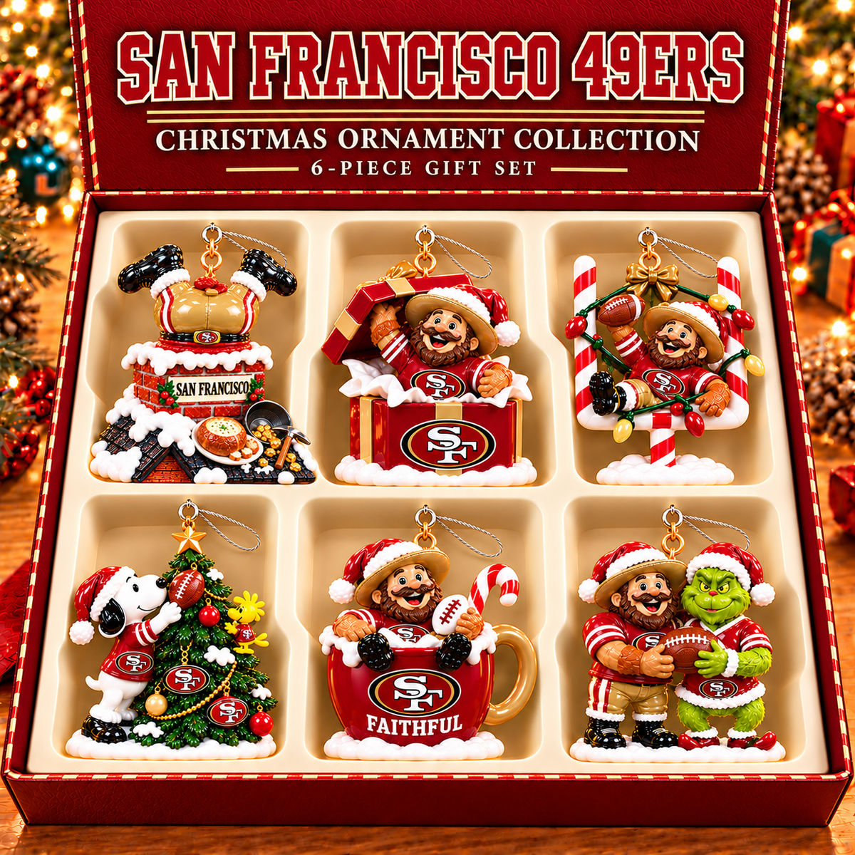 SF49 Premium Christmas Tree Ornament Set TMH