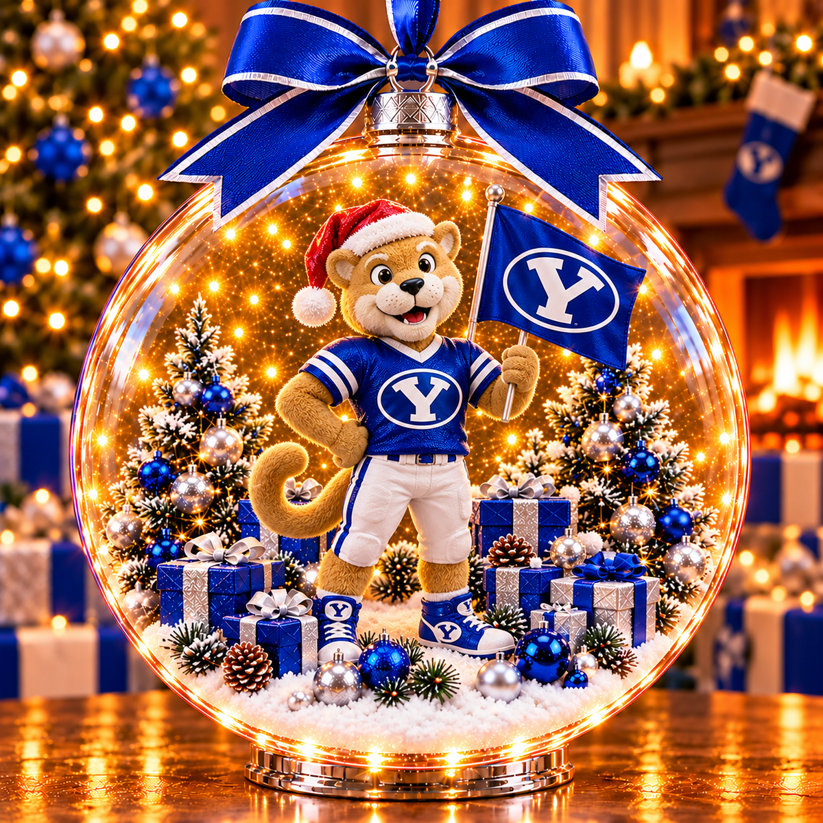 BYU Christmas Ball Ornament PNPA