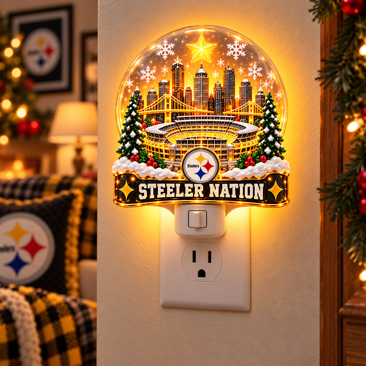 PBS Christmas Plug-In Night Light Set TMH