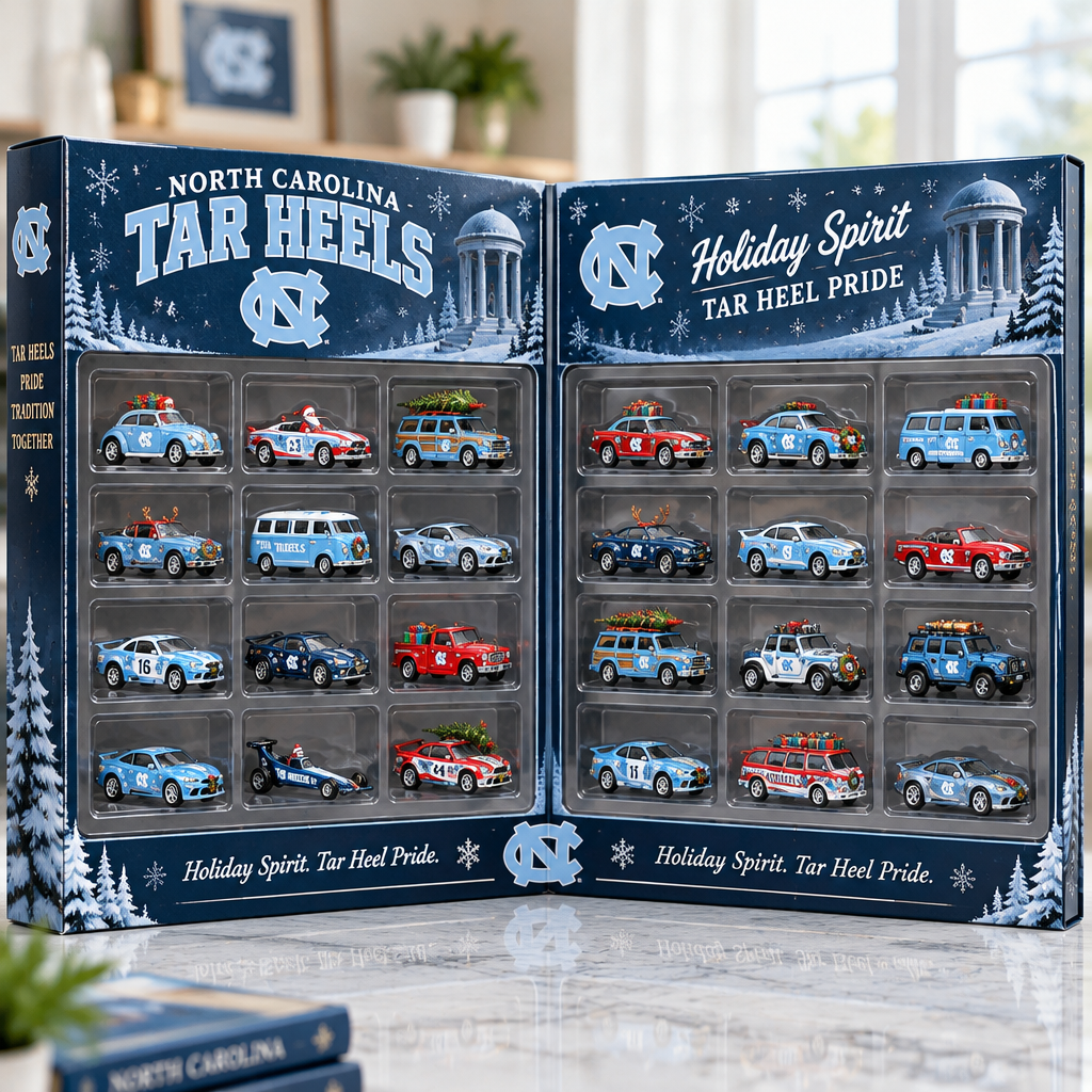 North Carolina Tar Heels Premium Mini Car Advent Calendar