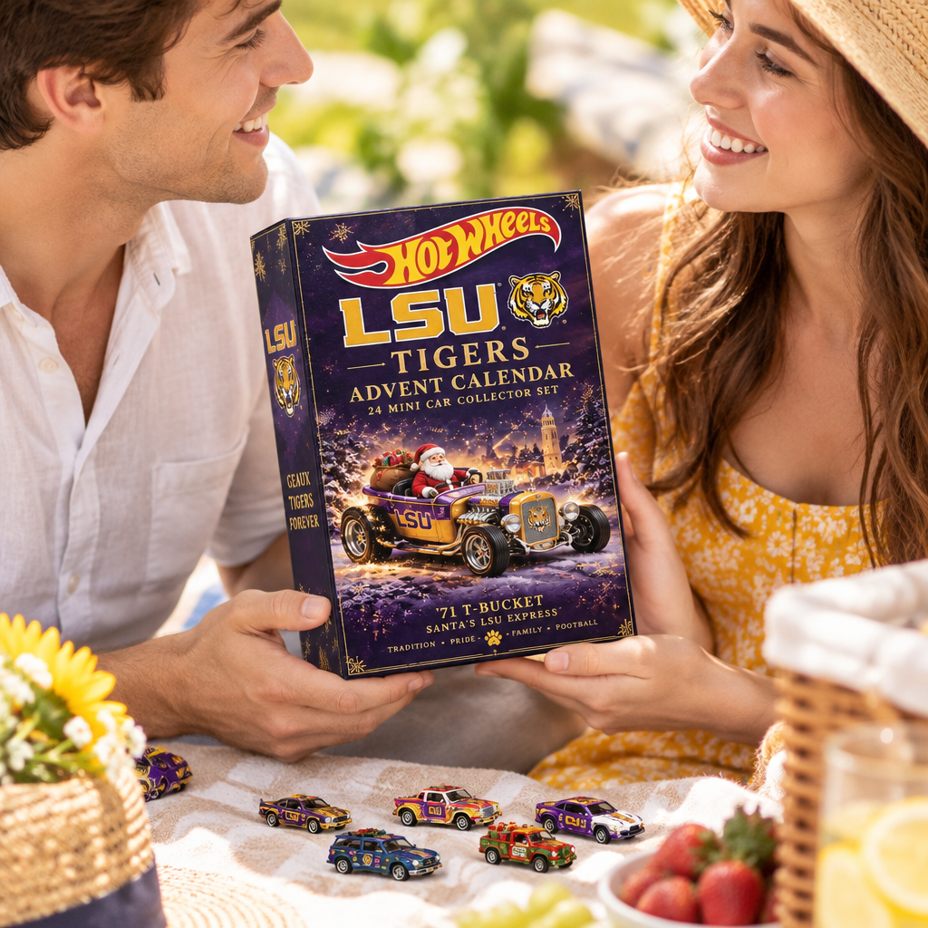 LSU Tigers Premium Mini Car Advent Calendar