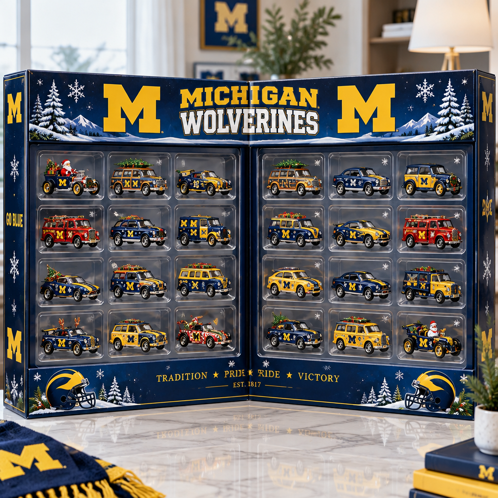 Michigan Wolverines Premium Mini Car Advent Calendar