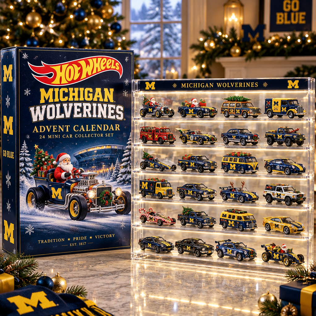 Michigan Wolverines Premium Mini Car Advent Calendar