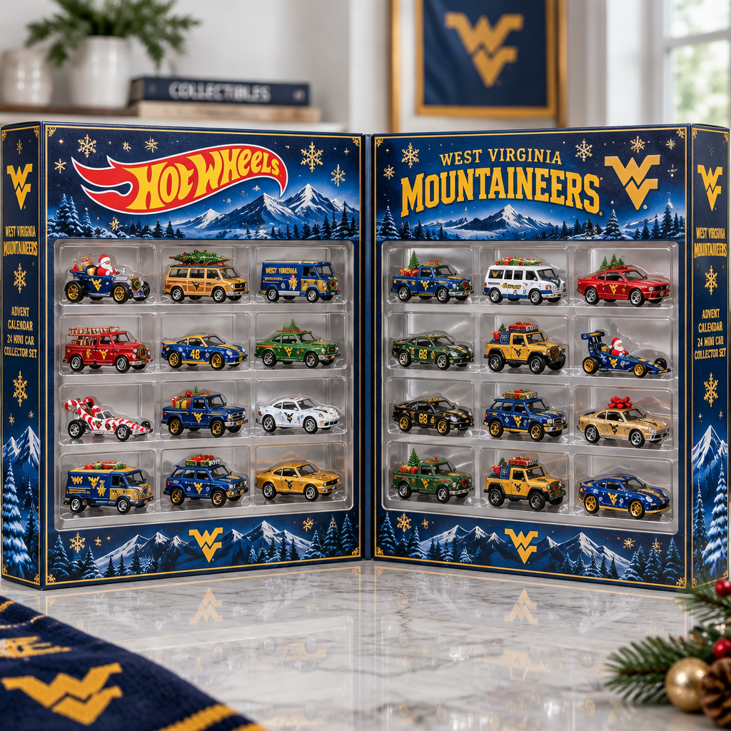 West Virginia Mountaineers Premium Mini Car Advent Calendar