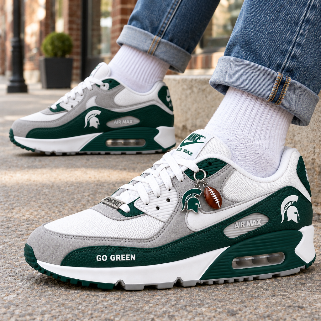 Michigan State Spartans Premium Low-Top Sneakers