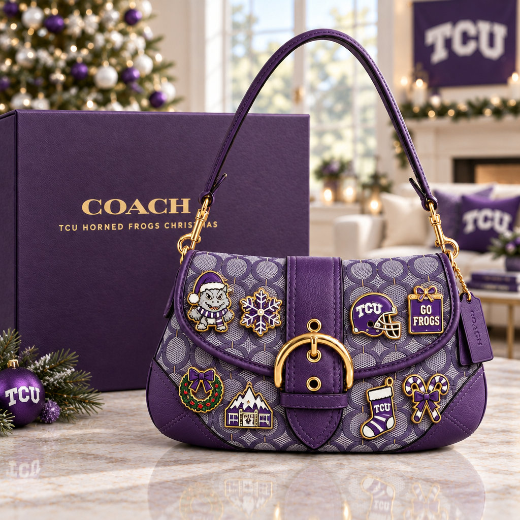 TCU Horned Frogs Soho Bag With Charm