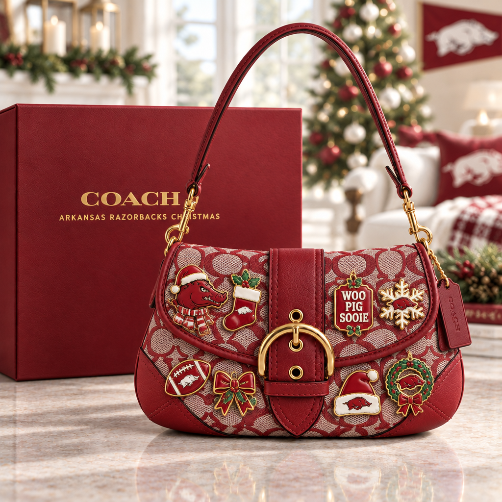 Arkansas Razorbacks Soho Bag With Charm