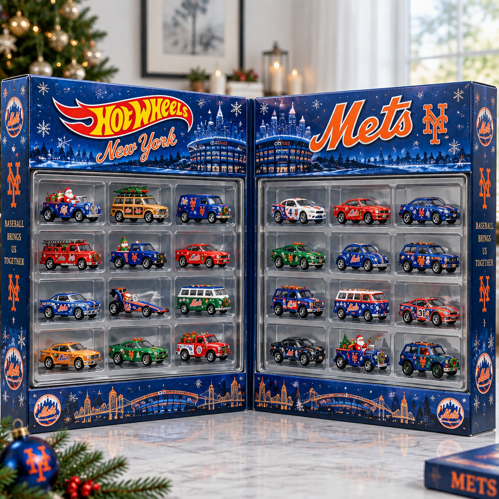 New York Mets Premium Mini Car Advent Calendar