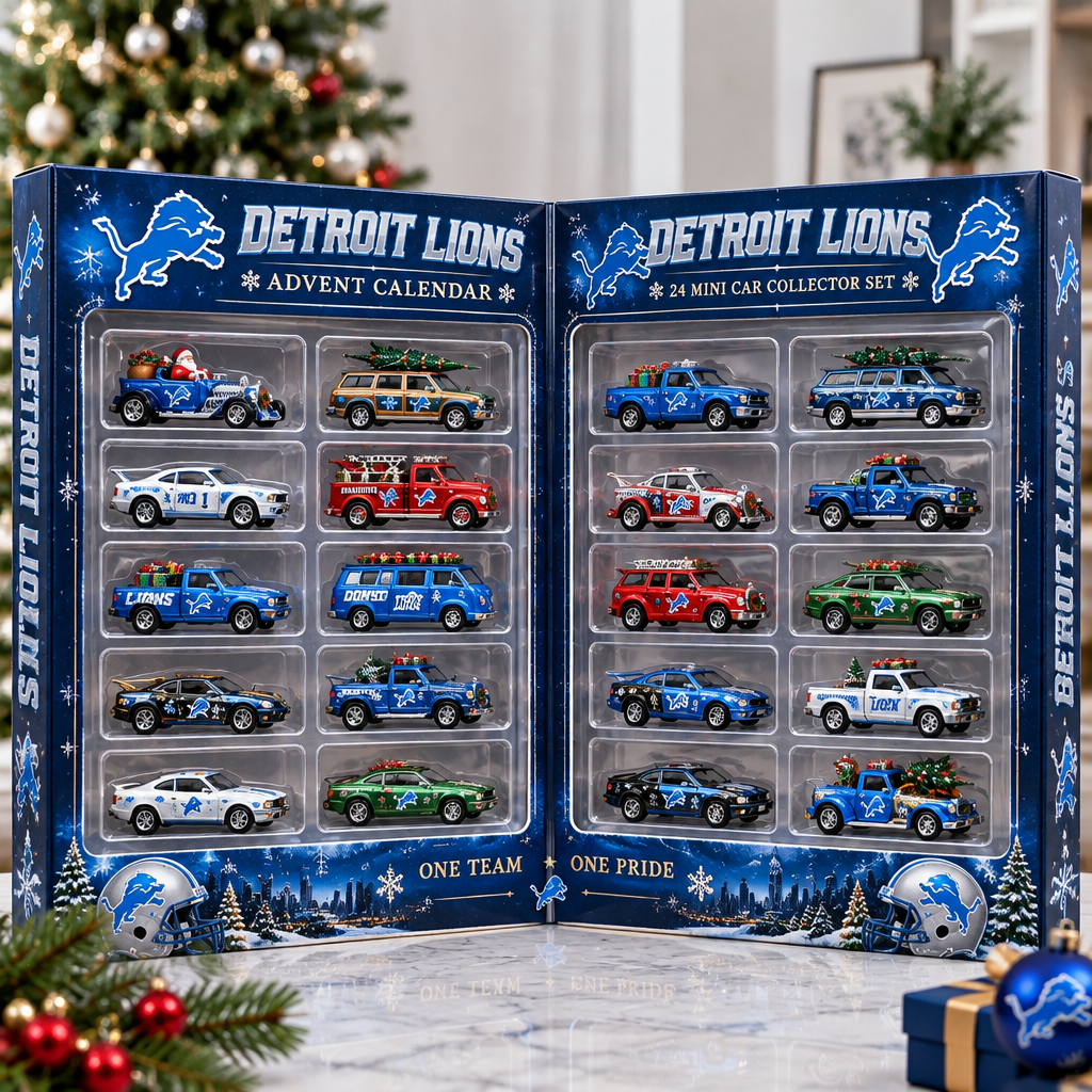 Detroit Lions Premium Mini Car Advent Calendar