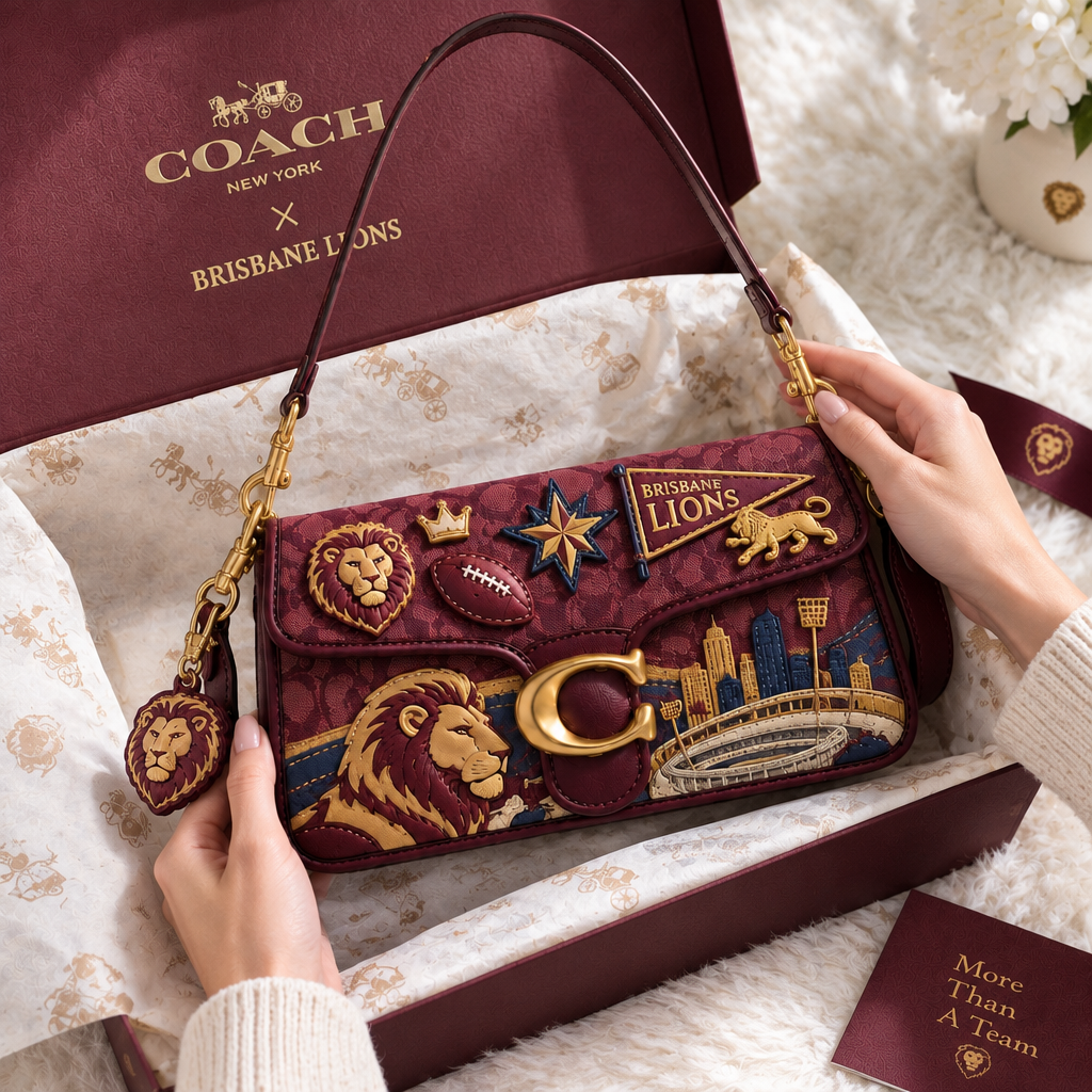 Brisbane Lions Coach Shoulder Cross With Charm